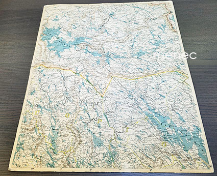 Gyldén, C. W. - Karta öfver Finland: D4: sydöstra delen af Uleåborgs län med norra delen af Kuopio län 