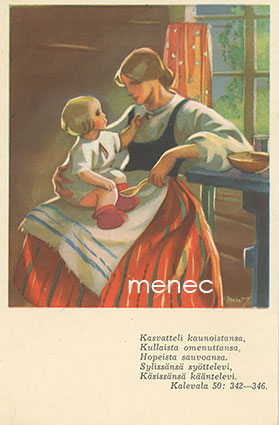 Wendelin, Martta - Kasvatteli kaunoistansa ... 