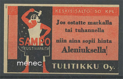 Seppä-etiketti, Alenius 