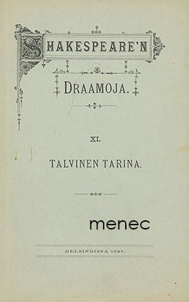 Shakespeare, William - Talvinen tarina 