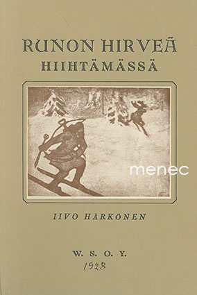 Härkönen, Iivo - Runon hirveä hiihtämässä 