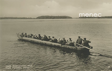 Vaala, koskiveneiden lähtö 