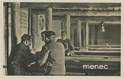 Haus Pallojärvi, Kittilä. Saksalainen rintamakortti 