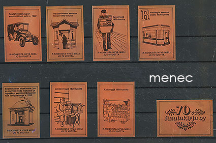 Tulitikkuetikettejä, Rautakirja, 8 kpl sarja 