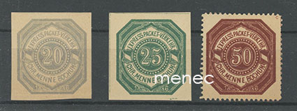 Saksa, paikallisposti, Bochum, Chr. Menne ExpressPacket-Verkehr, 3 kpl 