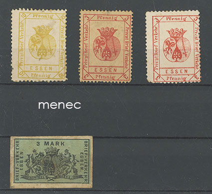 Saksa, paikallisposti, Essen, 4 kpl 