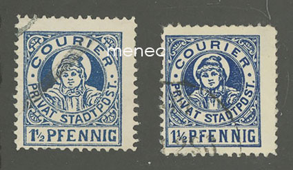 Saksa, paikallisposti, München, Courier, 2 kpl 