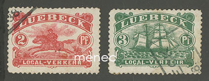 Saksa, paikallisposti, Lyypekki, Local-Verkehr, 2 kpl 