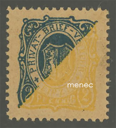 Saksa, paikallisposti, Leipzig 1886 