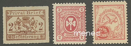 Saksa, paikallisposti, 3 kpl 
