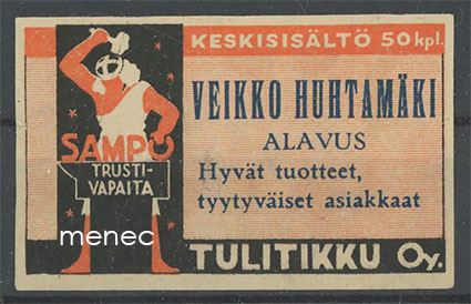 Seppä-etiketti, Veikko Huhtamäki, Alavus 