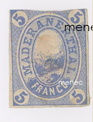 Sveitsi, hotelliposti, Maderaner Tal, Postamt Amsteg 1874 