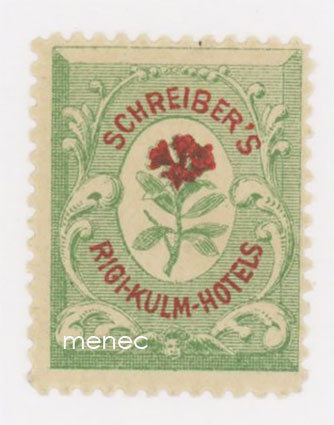 Sveitsi, hotelliposti 1894, Schreiber's Rigi-Kulm Hotels 