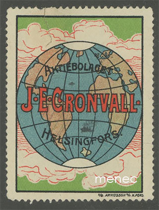 Mainosmerkki, J. E. Cronvall, Helsinki 