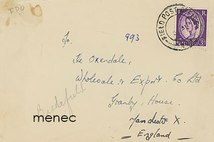 Iso-Britannia, kenttäpostia Bielefeldistä 1960-luvulla 