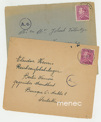 Belgia, kaksi lähetystä 1943 