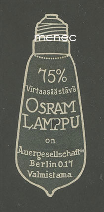 75 % virtaasäästävä Osram lamppu, mainosmerkki, harmaa 