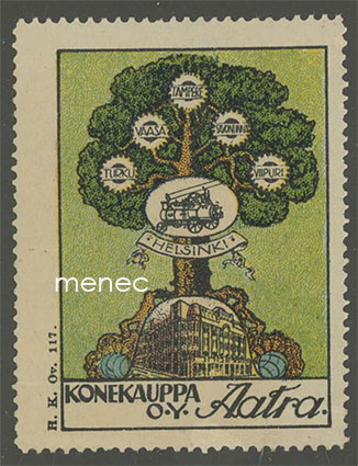 Helsinki, Konekauppa Aatra, koneaihe, mainosmerkki 