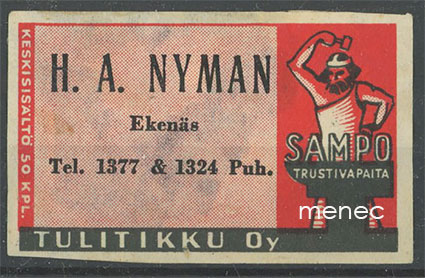 Seppä-etiketti, Bertel Nylund, Kemiö 