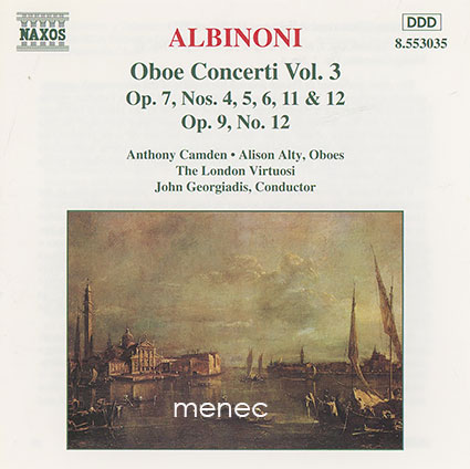 Albinoni, Tomaso - Oboe Concerti Vol. 3 