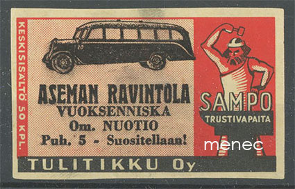 Seppä-etiketti, Aseman ravintola, Vuoksenniska 