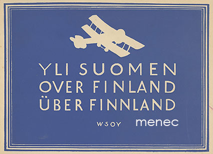 Yli Suomen. Lentokoneesta 
