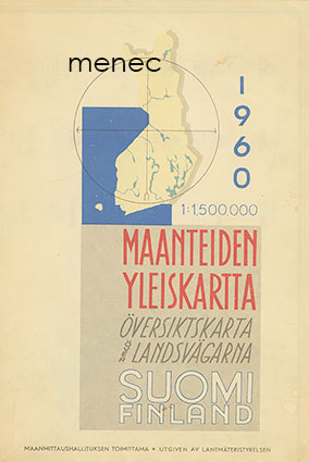 Maanteiden yleiskartta 1960 