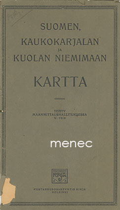 Suomen, Kaukokarjalan ja Kuolan niemimaan kartta 