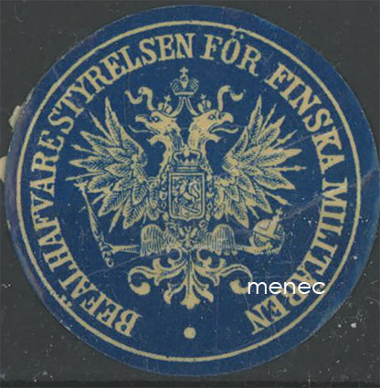 Paperisinetti, Befählhafvarestyrelsen för finska militären 