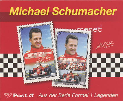 Itävalta, Michael Schumacher, postimerkkikotelo 