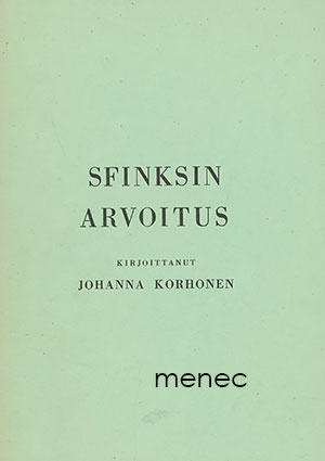 Korhonen, Johanna - Sfinksin arvoitus 