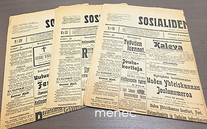 Sosialidemokraatti, 3 numeroa marraskuussa 1912 