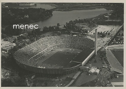 Stadion kilpailujen aikana 