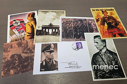 Natsi-uusintapainoksia, 6 korttia ja Rommel-kuori 