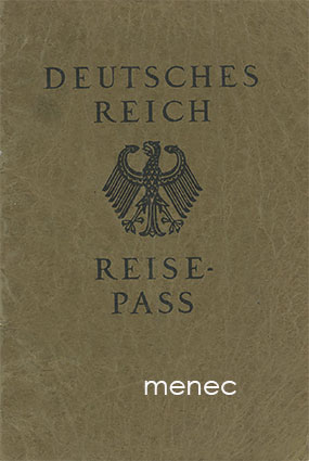 Deutsches Reich. Reisepass 