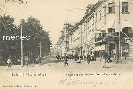 Helsinki, Pohjois-Esplanaadinkatu, kirjakauppa 