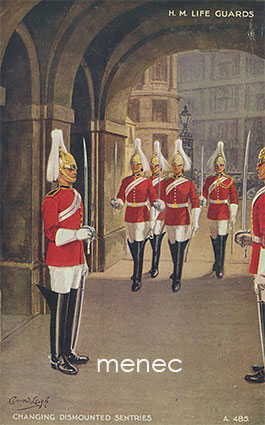 Leigh, Conrad - H. M. Life Guards. Changing Dismounted Sentries 