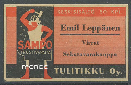 Seppä-etiketti, Emil Leppänen, Virrat 