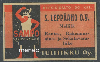 Seppä-etiketti, S. Leppäaho, Mellilä 