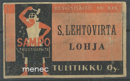 Seppä-etiketti, S. Lehtovirta, Lohja 