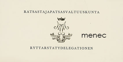 Ratsastajapatsasvaltuuskunta [Mannerheimin], koristepainoliuska 