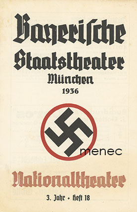 Bayrische Staatstheater München 1936 
