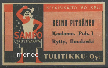 Seppä-etiketti, Heino Pitkänen, Kaalamo, Rytty, Ilmakoski 