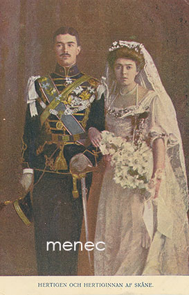 Ruotsi, Skånen herttua ja herttuatar hääpäivänä 1905 