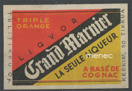 Tulitikkuetiketti, Liqvor Grand Marnier 