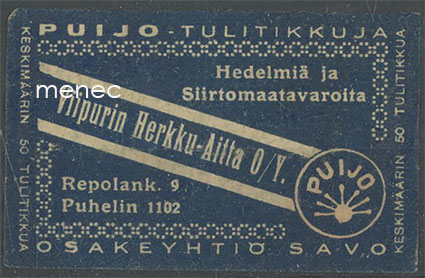 Kauppiasetiketti, Viipurin Herkku-Aitta 