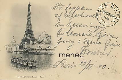Tour Eiffel 1900, Pariisin maailmannäyttelystä 