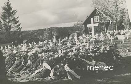 Vihti, sankarihaudat 4.10.1942, 7 sankarivainajan hautaus 