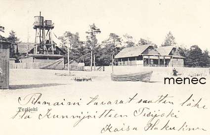 Terijoki, vene, istuskelija, rantaa 