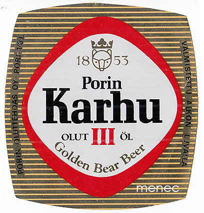 Porin Karhu III. Golden Bear Beer 